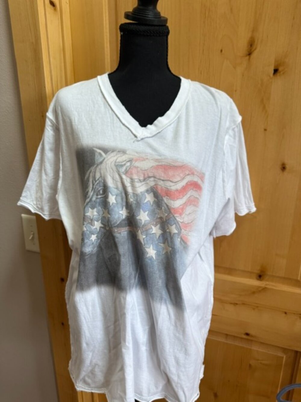 A Rare Bird patriotic tattered t-shirt